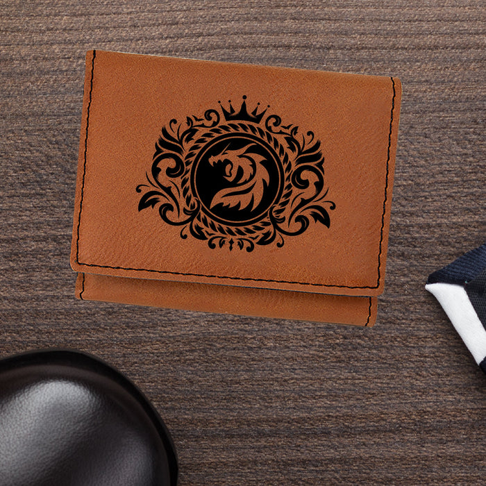 Dragon Emblem Trifold Wallet