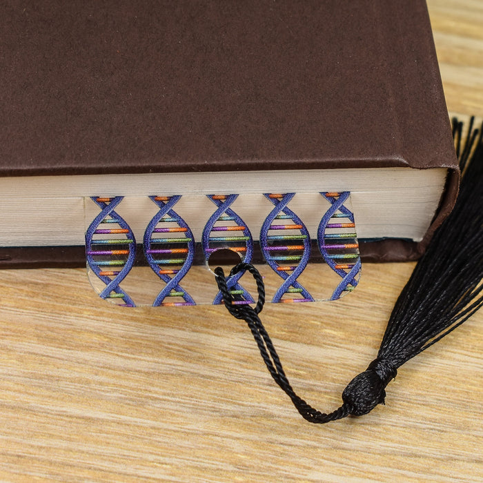 a book with a tassel on top of it