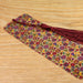 a close up of a tie on a table