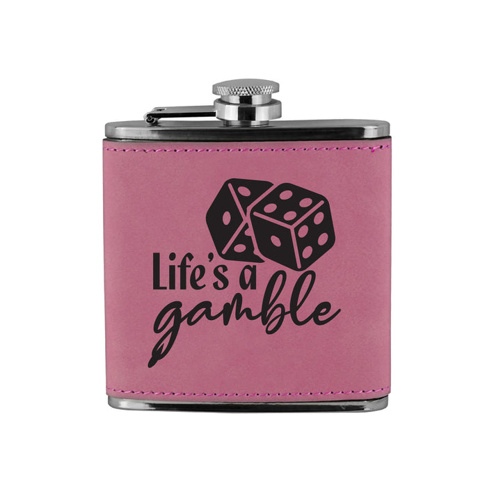 Life's a Gamble Flask