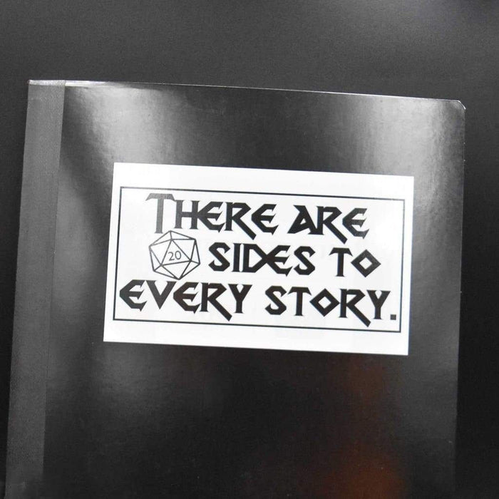 20 Sides to Every Story D&D Sticker - 20 Sides to Every Story D&D Sticker - Sticker - GriffonCo 3D Printed Miniatures & Gifts - GriffonCo Gifts - GriffonCo 3D Printed Miniatures & Gifts