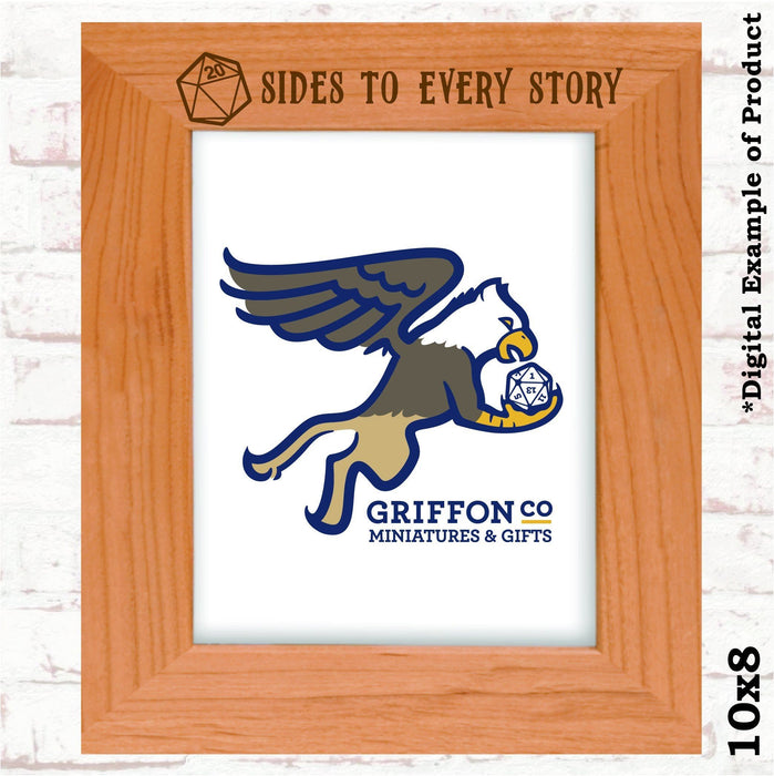 20 Sides to Every Story Picture Frame - 20 Sides to Every Story Picture Frame - Photo Frame - GriffonCo 3D Printed Miniatures & Gifts - GriffonCo Gifts - GriffonCo 3D Printed Miniatures & Gifts