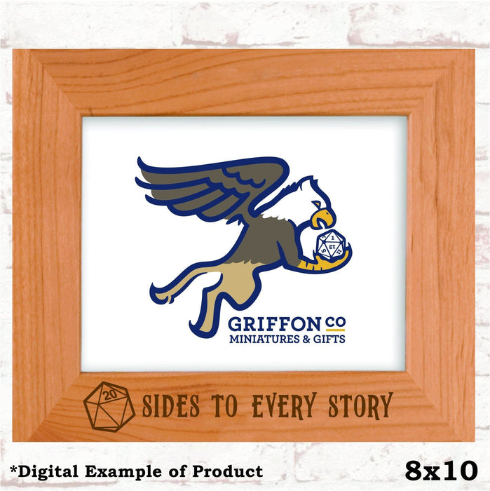 20 Sides to Every Story Picture Frame - 20 Sides to Every Story Picture Frame - Photo Frame - GriffonCo 3D Printed Miniatures & Gifts - GriffonCo Gifts - GriffonCo 3D Printed Miniatures & Gifts