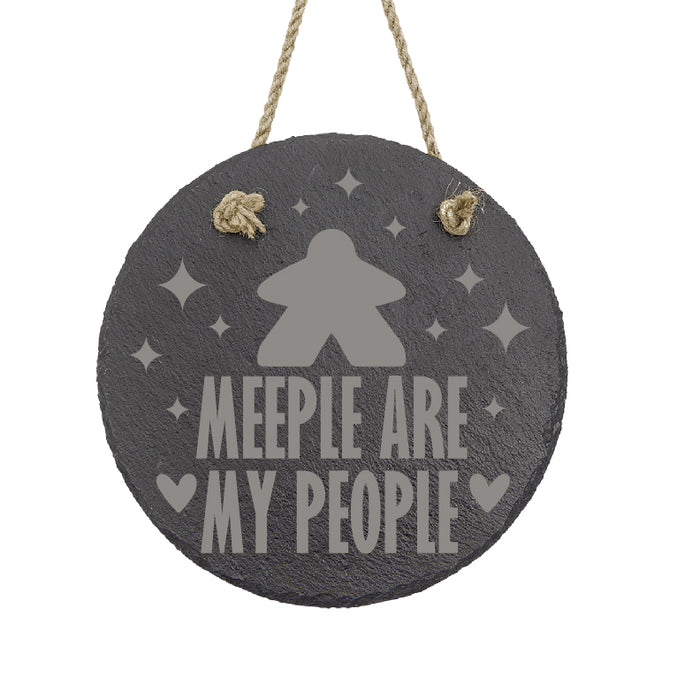 Meeple Are My People Slate Decor