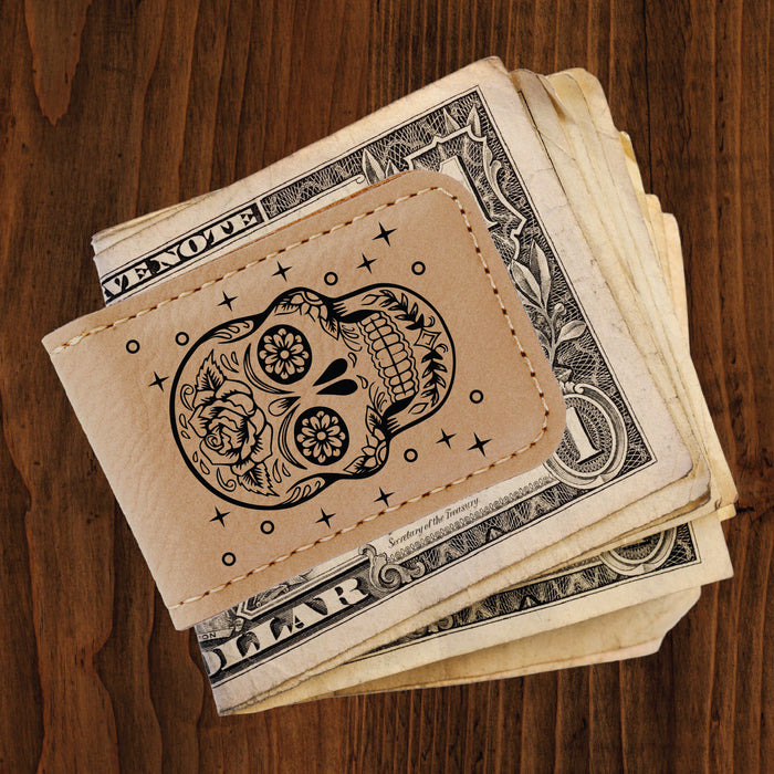 Sugar Skull Money Clip