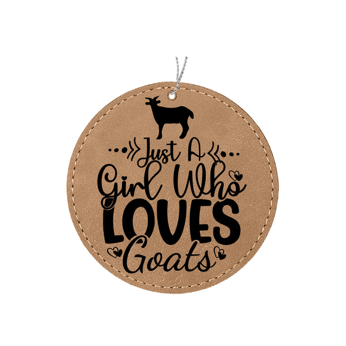 Girl Who Loves Goats Ornament