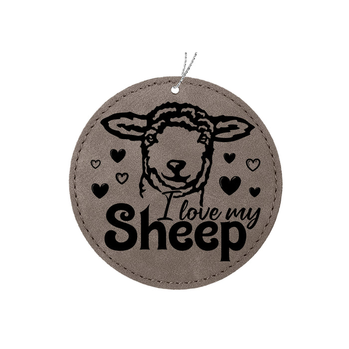 I Love My Sheep Christmas Ornament