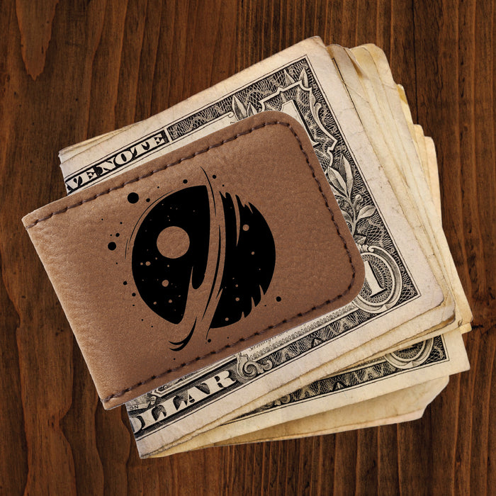 Space Planet Money Clip