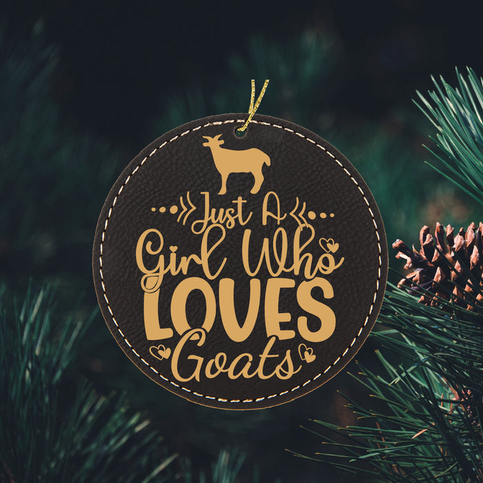 Just a Girl Who Loves Goats Ornament