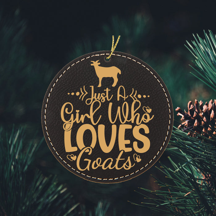 Girl Who Loves Goats Ornament