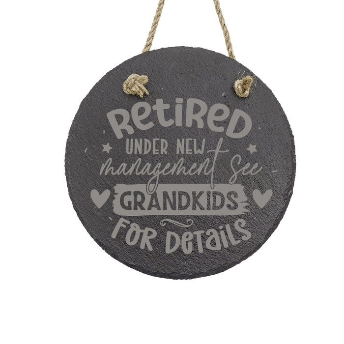 Retired See Grandkids Sign