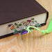 a book with a tassel on top of it