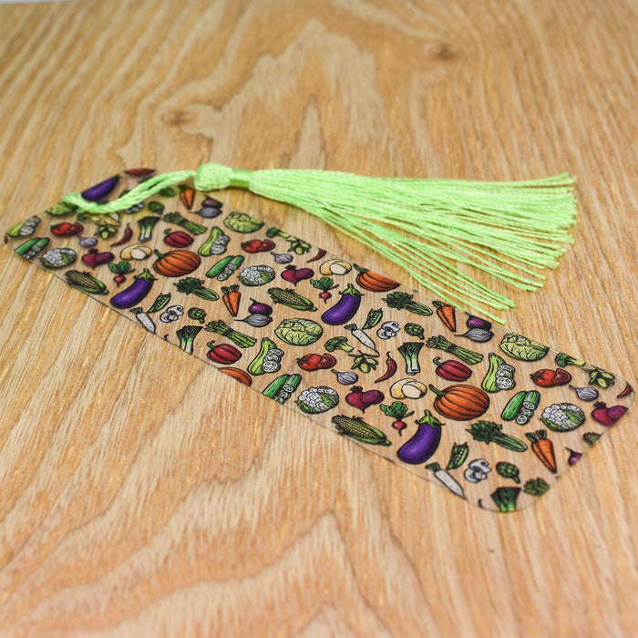 a wooden table with a tassel on it