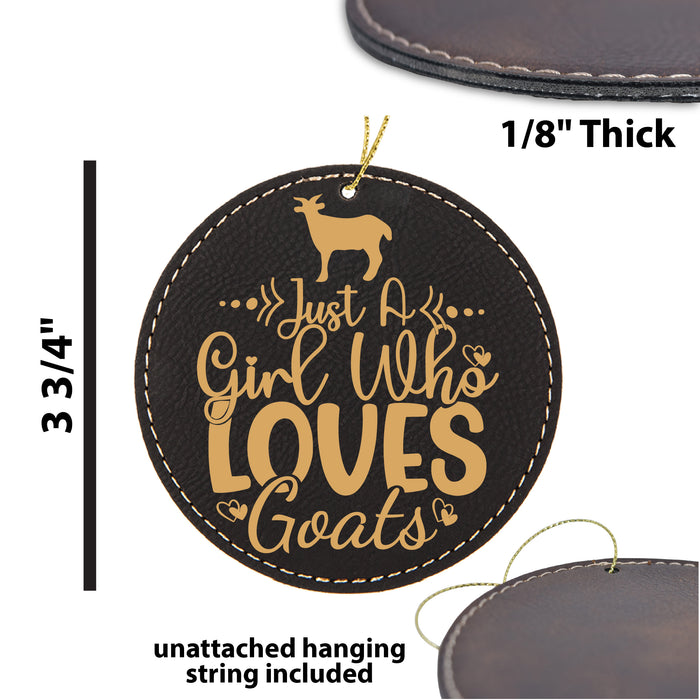 Just a Girl Who Loves Goats Ornament