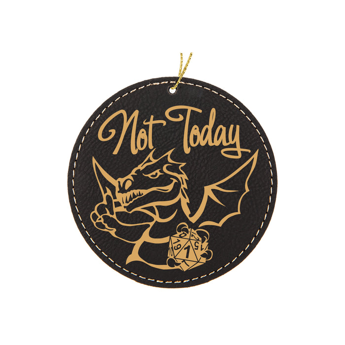 Dragon Not Today D20 Ornament