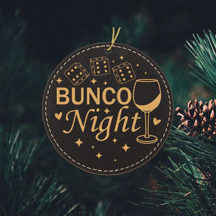 Bunco Wine Night Ornament