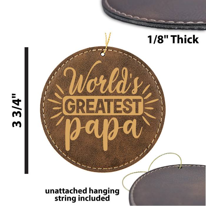World's Greatest Papa Ornament