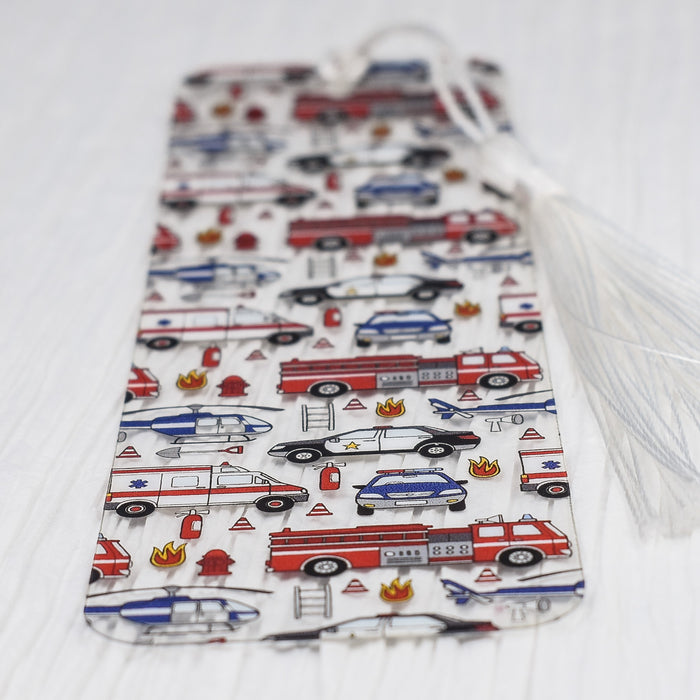 a tie with cars and trucks on it