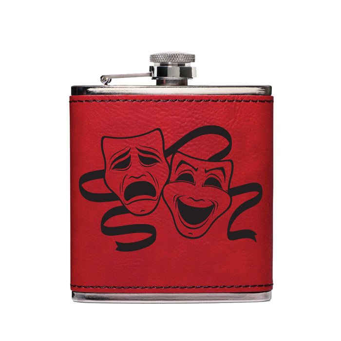 Drama Mask Theater Flask