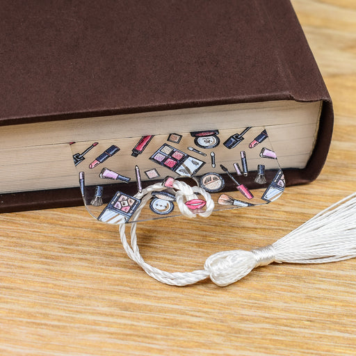 a book with a tassel on top of it