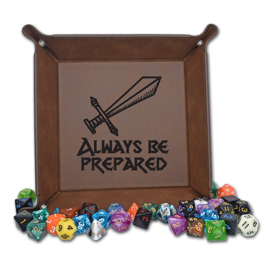 Always Be Prepared Dice Tray - Always Be Prepared Dice Tray - Dice Tray - GriffonCo 3D Printed Miniatures & Gifts - GriffonCo Gifts - GriffonCo 3D Printed Miniatures & Gifts