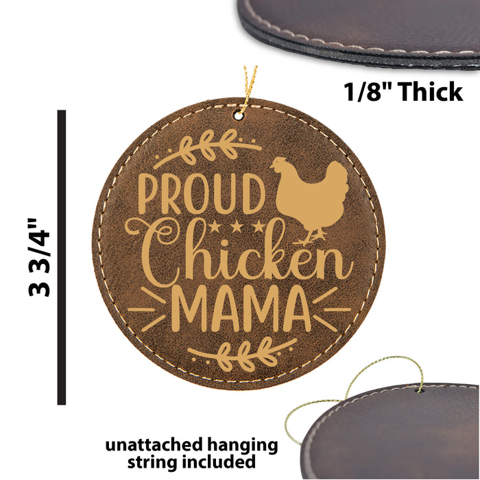 Proud Chicken Mama Ornament
