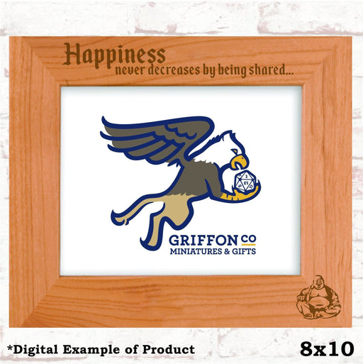 Budha Happiness Never Decreases Picture Frame - Budha Happiness Never Decreases Picture Frame - Photo Frame - GriffonCo 3D Printed Miniatures & Gifts - GriffonCo Gifts - GriffonCo 3D Printed Miniatures & Gifts