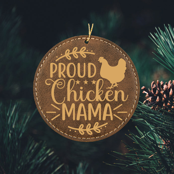 Proud Chicken Mama Ornament