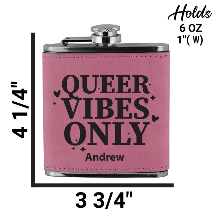 Queer Vibes Only Flask