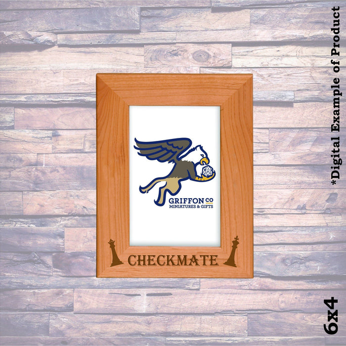Checkmate Chess Game Picture Frame - Checkmate Chess Game Picture Frame - Photo Frame - GriffonCo 3D Printed Miniatures & Gifts - GriffonCo Gifts - GriffonCo 3D Printed Miniatures & Gifts