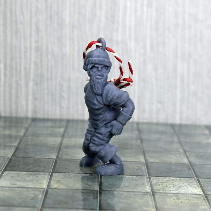 Christmas Santa Moon D&D Ornament - Christmas Santa Moon D&D Ornament - FDM Print - GriffonCo 3D Printed Miniatures & Gifts - GriffonCo Minis - GriffonCo 3D Printed Miniatures & Gifts