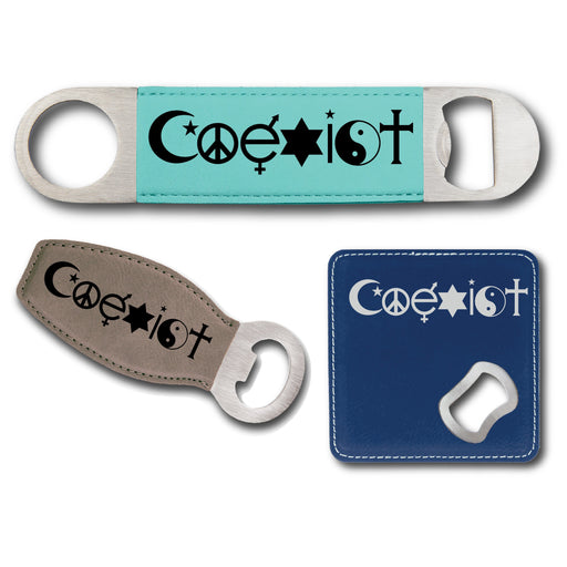 Coexist Bottle Opener - Coexist Bottle Opener - Bottle Opener - GriffonCo 3D Printed Miniatures & Gifts - GriffonCo Gifts - GriffonCo 3D Printed Miniatures & Gifts