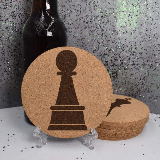 Cork Coaster Set - Chess - Cork Coaster Set - Chess - Table Shield - GriffonCo 3D Printed Miniatures & Gifts - GriffonCo Gifts - GriffonCo 3D Printed Miniatures & Gifts