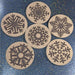 Cork Coaster Set - Snowflakes - Cork Coaster Set - Snowflakes - Table Shield - GriffonCo 3D Printed Miniatures & Gifts - GriffonCo Gifts - GriffonCo 3D Printed Miniatures & Gifts