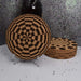 Cork Coaster Set - Swirls - Cork Coaster Set - Swirls - Table Shield - GriffonCo 3D Printed Miniatures & Gifts - GriffonCo Gifts - GriffonCo 3D Printed Miniatures & Gifts