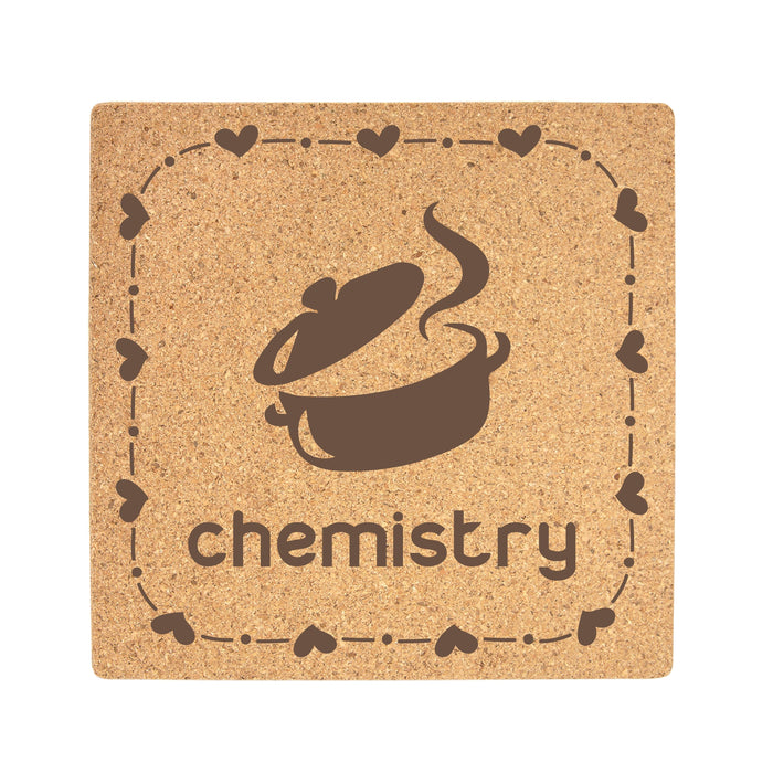 Cork Trivet - Chemistry - Cork Trivet - Chemistry - Table Shield - GriffonCo 3D Printed Miniatures & Gifts - GriffonCo Gifts - GriffonCo 3D Printed Miniatures & Gifts