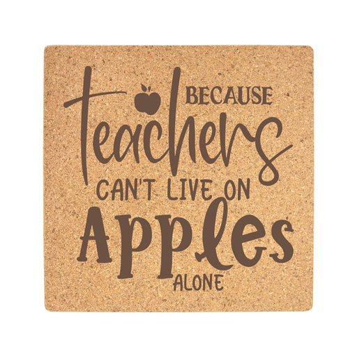 Cork Trivet - Teachers Apples - Cork Trivet - Teachers Apples - Table Shield - GriffonCo 3D Printed Miniatures & Gifts - GriffonCo Gifts - GriffonCo 3D Printed Miniatures & Gifts