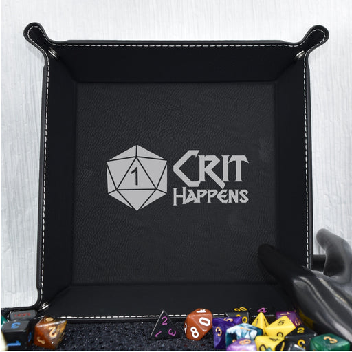 Crit Happens Dice Tray - Crit Happens Dice Tray - Dice Tray - GriffonCo 3D Printed Miniatures & Gifts - GriffonCo Gifts - GriffonCo 3D Printed Miniatures & Gifts