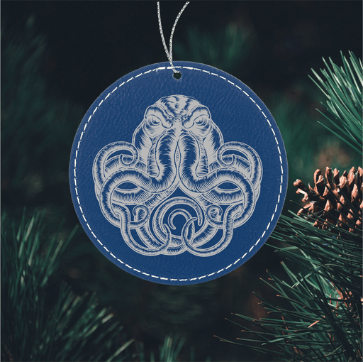 Cthulhu Ornament - Cthulhu Ornament - Leatherette Ornament - GriffonCo 3D Printed Miniatures & Gifts - GriffonCo Gifts - GriffonCo 3D Printed Miniatures & Gifts