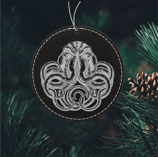 Cthulhu Ornament - Cthulhu Ornament - Leatherette Ornament - GriffonCo 3D Printed Miniatures & Gifts - GriffonCo Gifts - GriffonCo 3D Printed Miniatures & Gifts