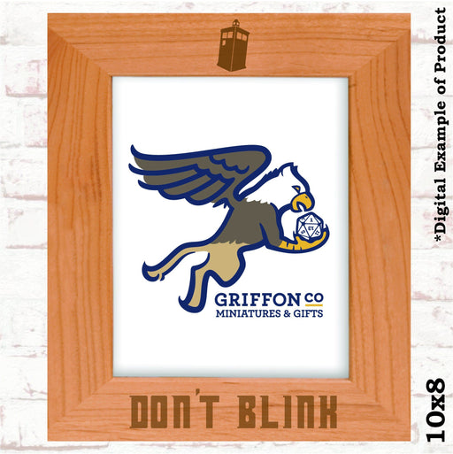 Don't Blink Doctor Who Picture Frame - Don't Blink Doctor Who Picture Frame - Photo Frame - GriffonCo 3D Printed Miniatures & Gifts - GriffonCo Gifts - GriffonCo 3D Printed Miniatures & Gifts