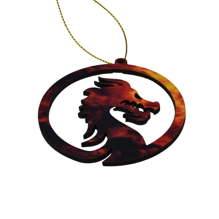 Dragon Head Ornament - Dragon Head Ornament - Ornament - GriffonCo 3D Printed Miniatures & Gifts - GriffonCo Gifts - GriffonCo 3D Printed Miniatures & Gifts