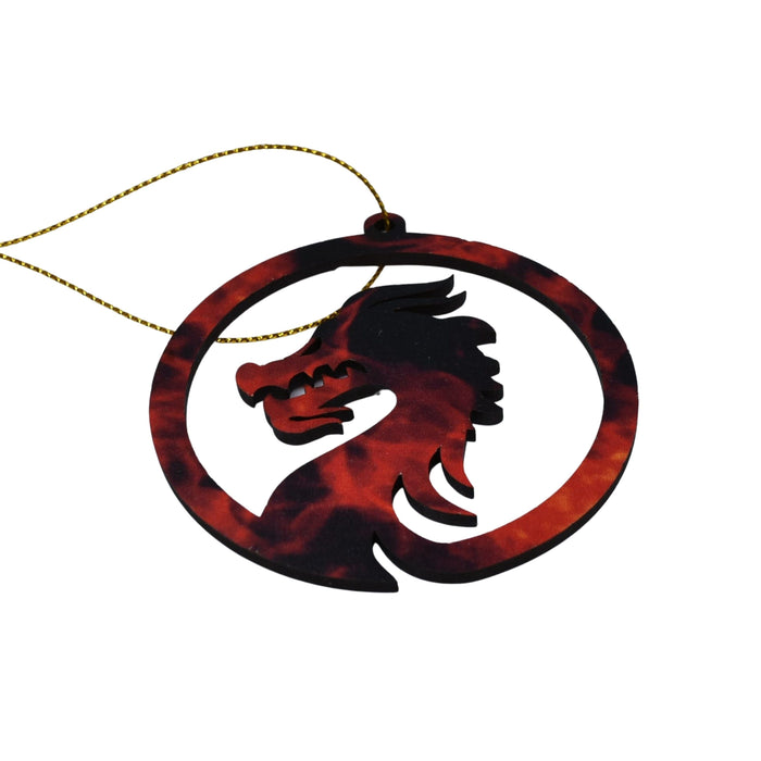 Dragon Head Ornament - Dragon Head Ornament - Ornament - GriffonCo 3D Printed Miniatures & Gifts - GriffonCo Gifts - GriffonCo 3D Printed Miniatures & Gifts