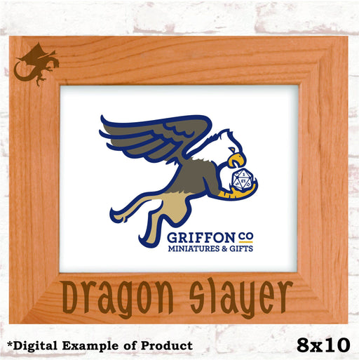 Dragon Slayer Picture Frame - Dragon Slayer Picture Frame - Photo Frame - GriffonCo 3D Printed Miniatures & Gifts - GriffonCo Gifts - GriffonCo 3D Printed Miniatures & Gifts