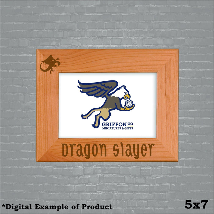 Dragon Slayer Picture Frame - Dragon Slayer Picture Frame - Photo Frame - GriffonCo 3D Printed Miniatures & Gifts - GriffonCo Gifts - GriffonCo 3D Printed Miniatures & Gifts