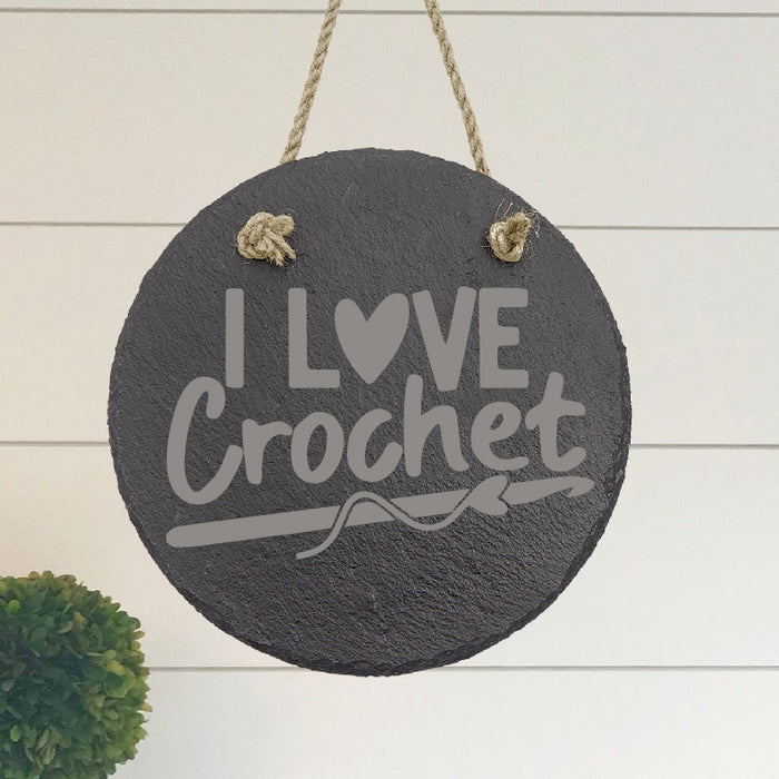 I Love Crochet Sign