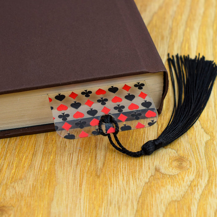 a book with a tassel on top of it