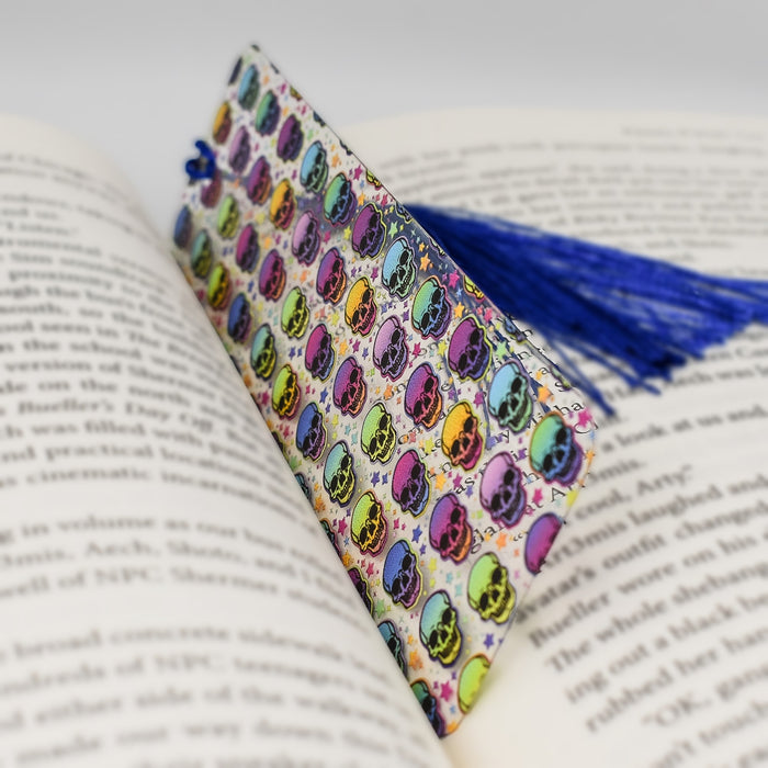 a book with a tassel on top of it