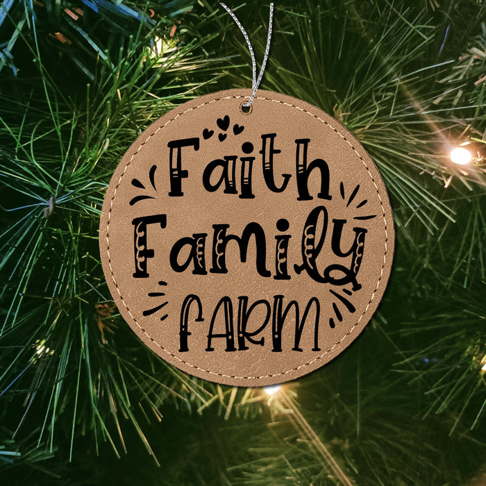 Faith, Family, Farm Ornament