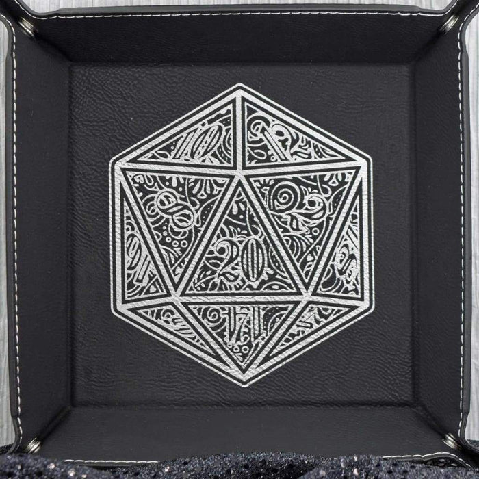 Fancy D20 Dice Tray - Fancy D20 Dice Tray - Dice Tray - GriffonCo 3D Printed Miniatures & Gifts - GriffonCo Gifts - GriffonCo 3D Printed Miniatures & Gifts